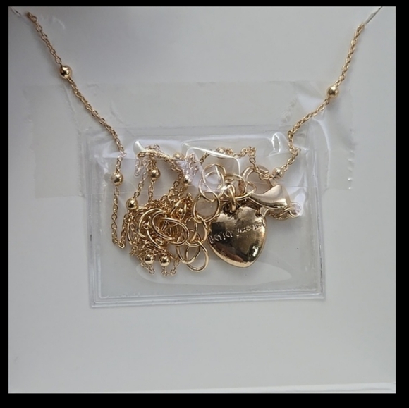 Betsy Johnson Petite Sparkle Bow Dangle Neklace , Brand New in Box - Picture 4 of 4